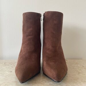 Brown Suede Ankle Boots